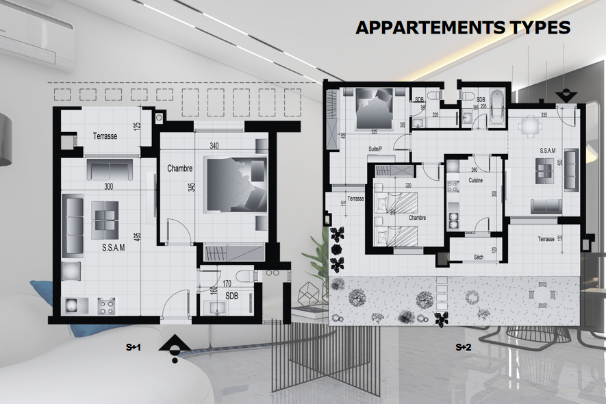 APPARTEMENTS TYPES AZUR 2